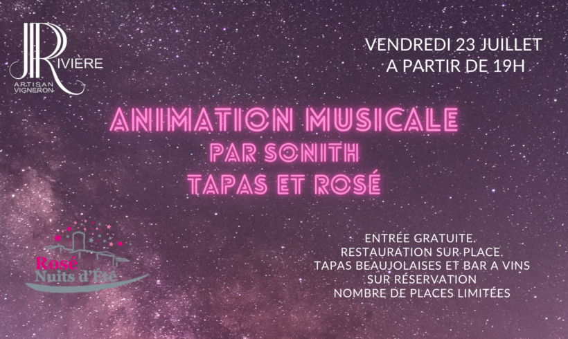 Apéro-Concert, Sonith, Tapas et Rosé Apéro-Concert, Sonith, Tapas et Rosé