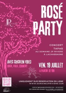 affiche Soirée Rosé Party